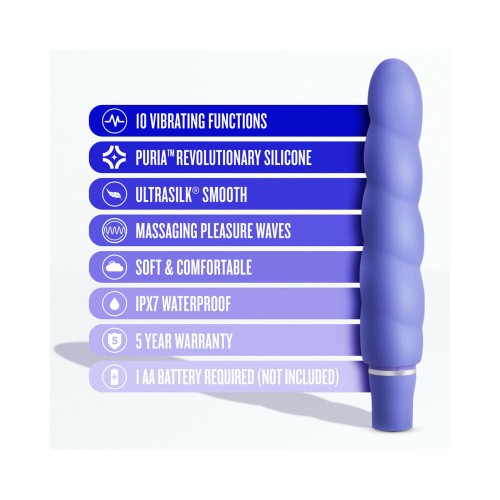 Vibrador Slimline de Silicona Luxe Anastasia Periwinkle