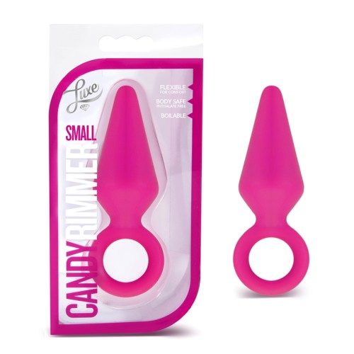 Luxe Candy Rimmer Silicone Anal Plug Pink Small