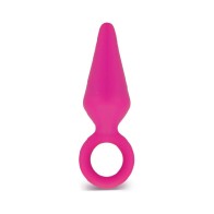 Luxe Candy Rimmer Silicone Anal Plug Pink Small