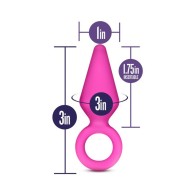 Luxe Candy Rimmer Silicone Anal Plug Pink Small