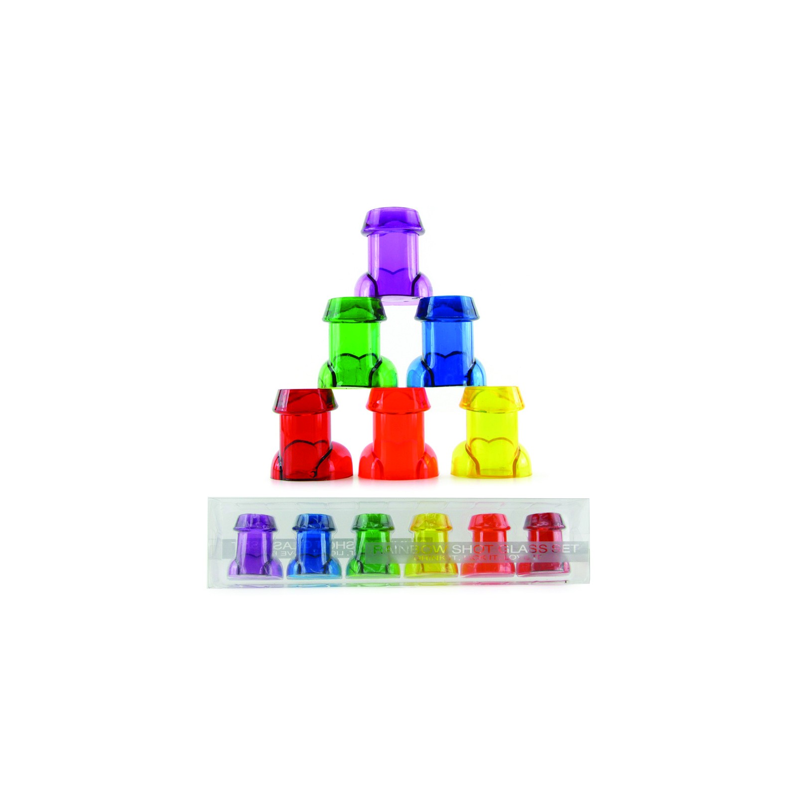 Rainbow Shot Glass Set