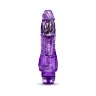 Naturally Yours 8.5 in. Vibrating Dildo Purple