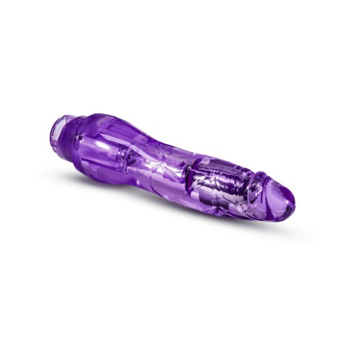 Naturally Yours 8.5 in. Vibrating Dildo Purple