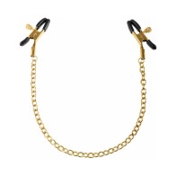 Adjustable Nipple Clamps with Chain Gold/Black