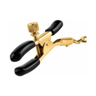 Adjustable Nipple Clamps with Chain Gold/Black