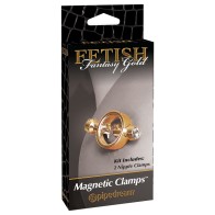 Pinzas Magnéticas para Pezones Fetish Fantasy Oro