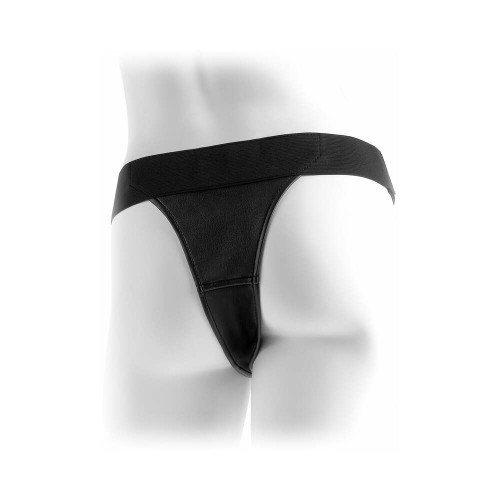 Arnés Crotchado de Velcro Negro Fetish Fantasy