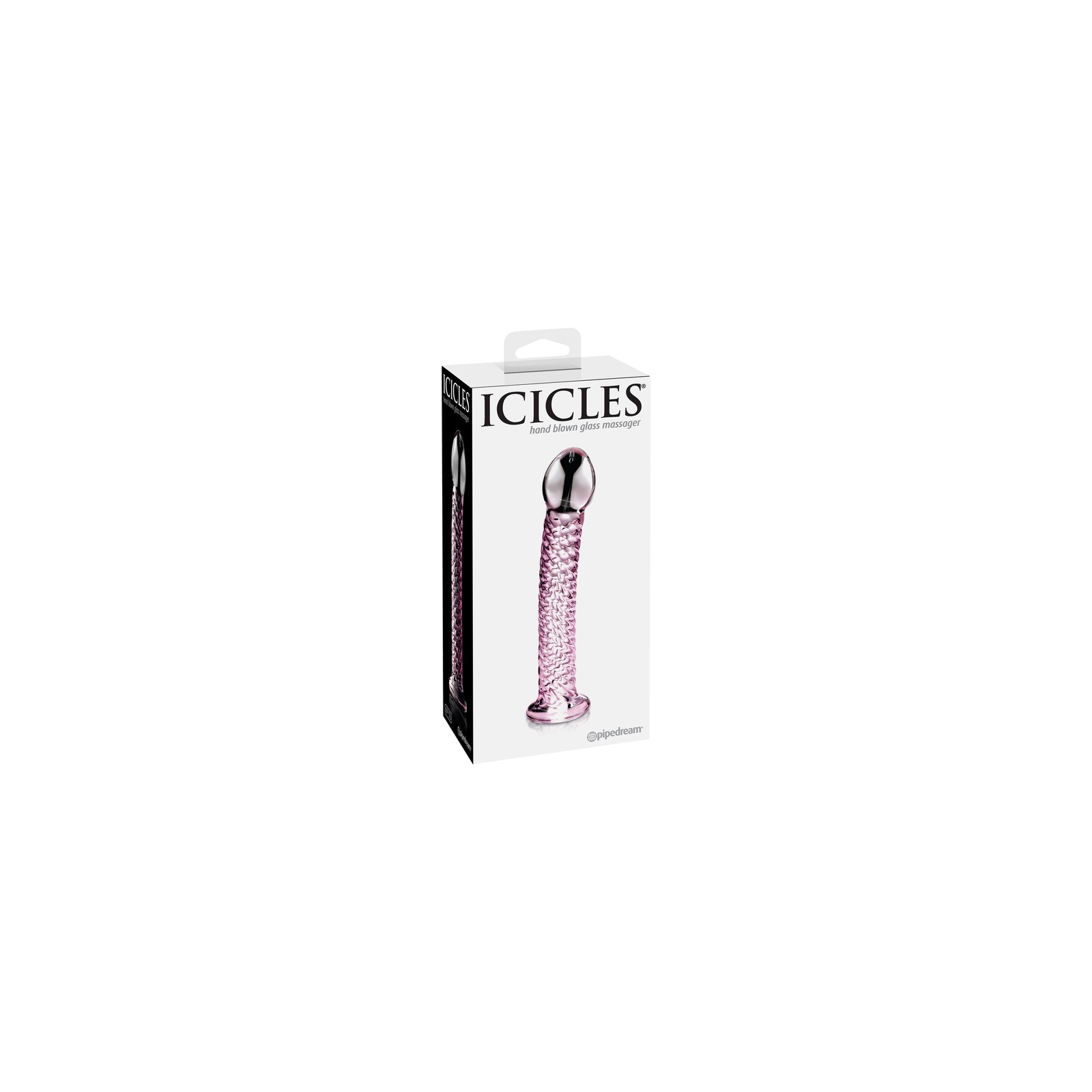 Pipedream Icicles No. 53 Curved Glass Dildo