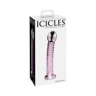 Pipedream Icicles No. 53 Curved Glass Dildo