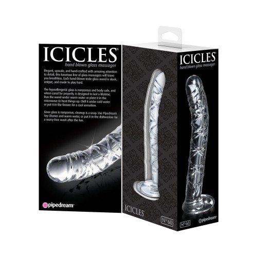 Pipedream Icicles No. 60 Curved Glass Dildo