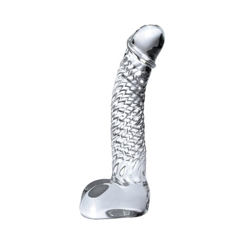 Pipedream Icicles No. 61 Dildo de Cristal Curvado y Texturizado