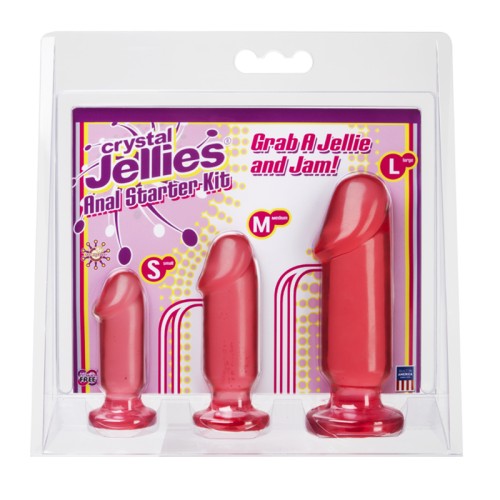 Crystal Jellies Anal Starter Kit - Pink Beginner Friendly