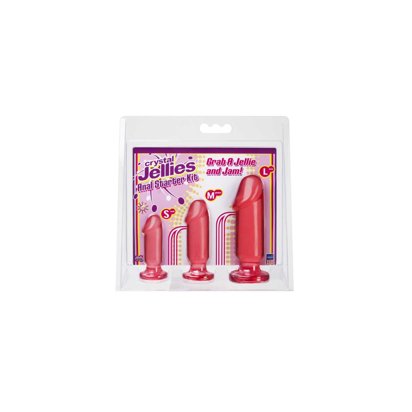 Crystal Jellies Anal Starter Kit - Pink Beginner Friendly