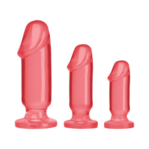 Crystal Jellies Anal Starter Kit - Pink Beginner Friendly