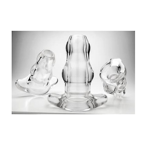 Double Tunnel Plug Clear Medium - Innovative Pleasure