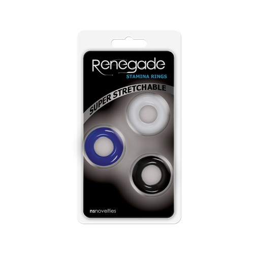 Renegade Stamina Rings 3-Pack for Enhanced Pleasure