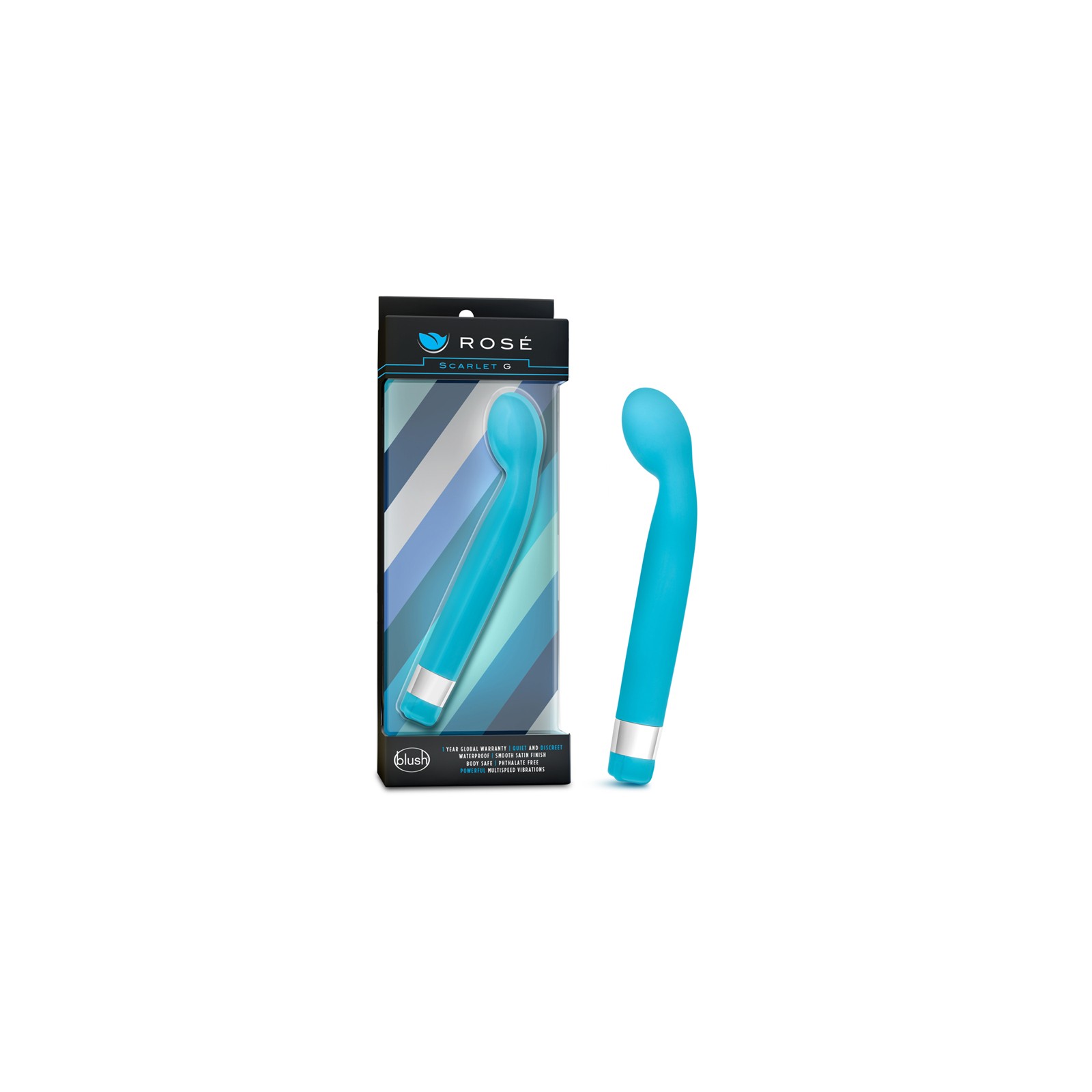 Vibrador G-Spot Slimline Azul Poderoso e Impermeable