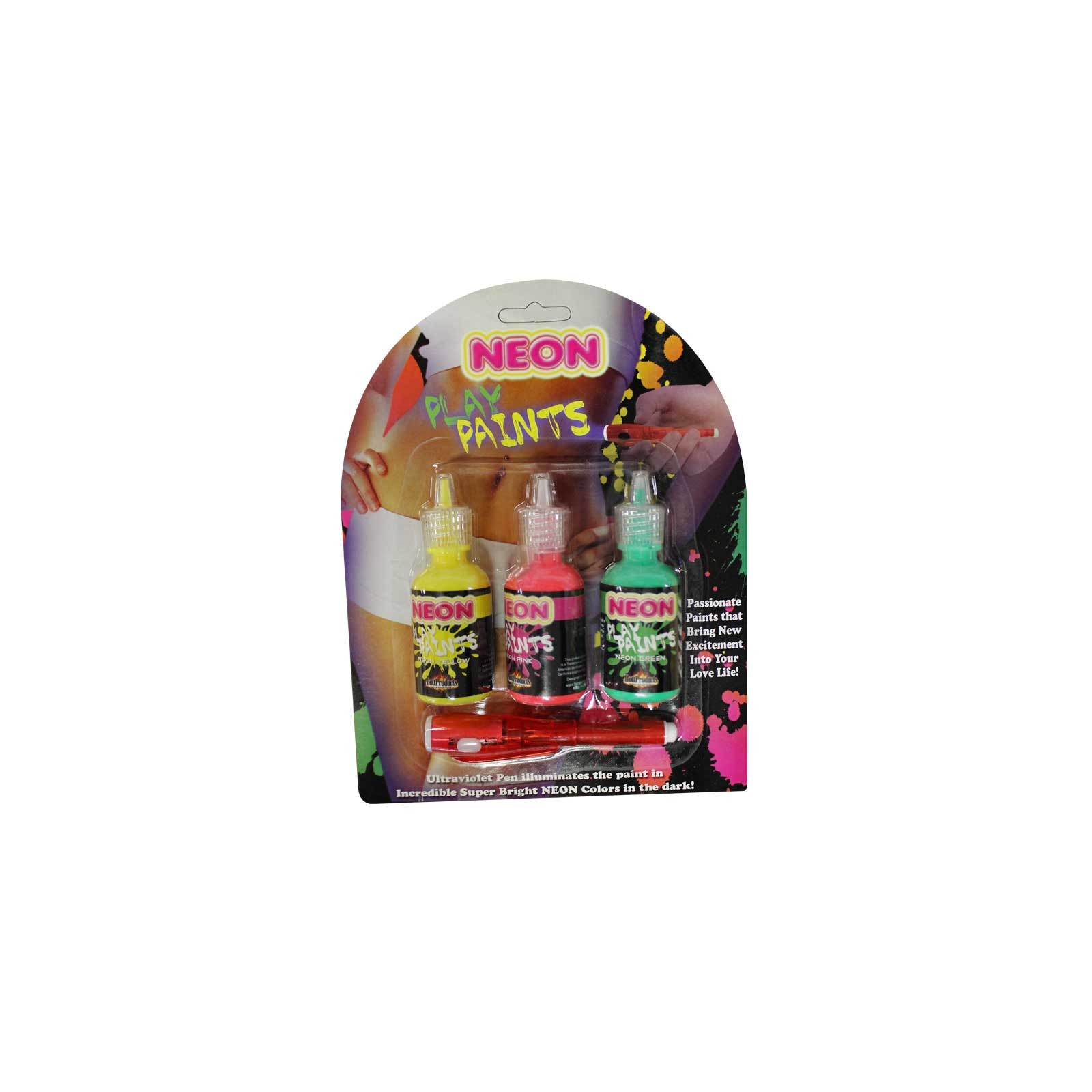 Neon Body Paints 3pk Card