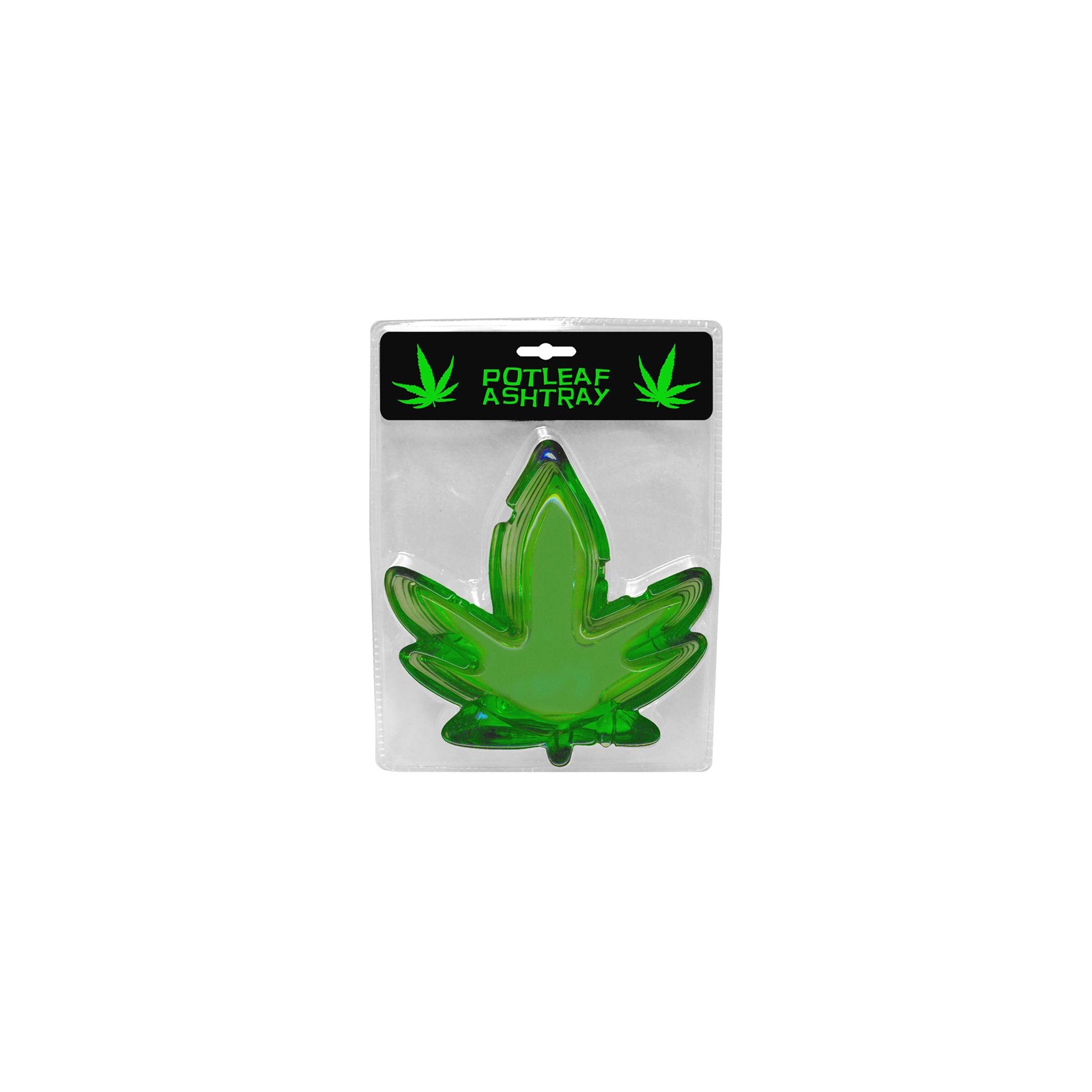 Pot Leaf Green Ashtray for Stylish Smoking