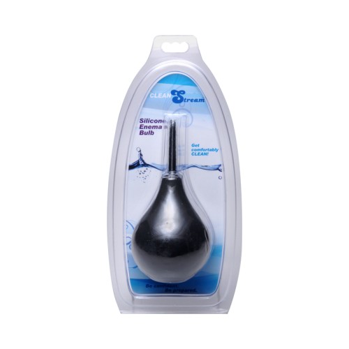 Bulbo Enema con Punta Fina CleanStream Negro