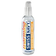 Swiss Navy Warming Water-Based Lubricant 4 oz - Enhance Intimacy