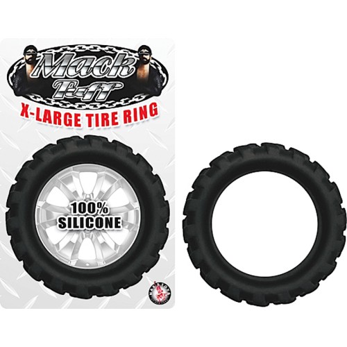 Mack Tuff Tire X-Large Tire Silicone Cockring Black