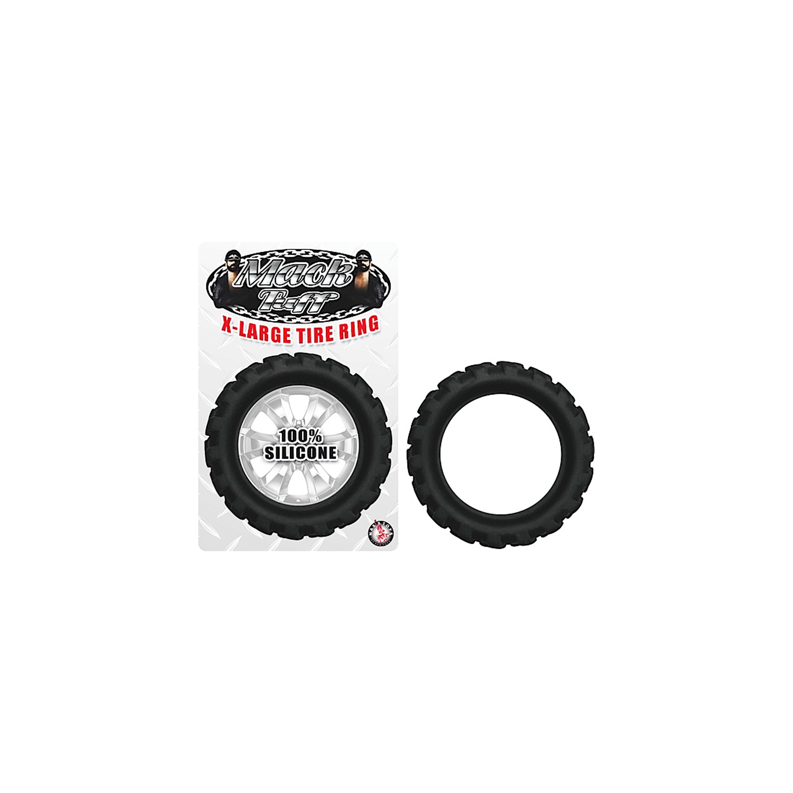 Mack Tuff Tire X-Large Tire Silicone Cockring Black