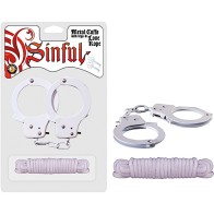 Sinful Metal Cuffs with Keys