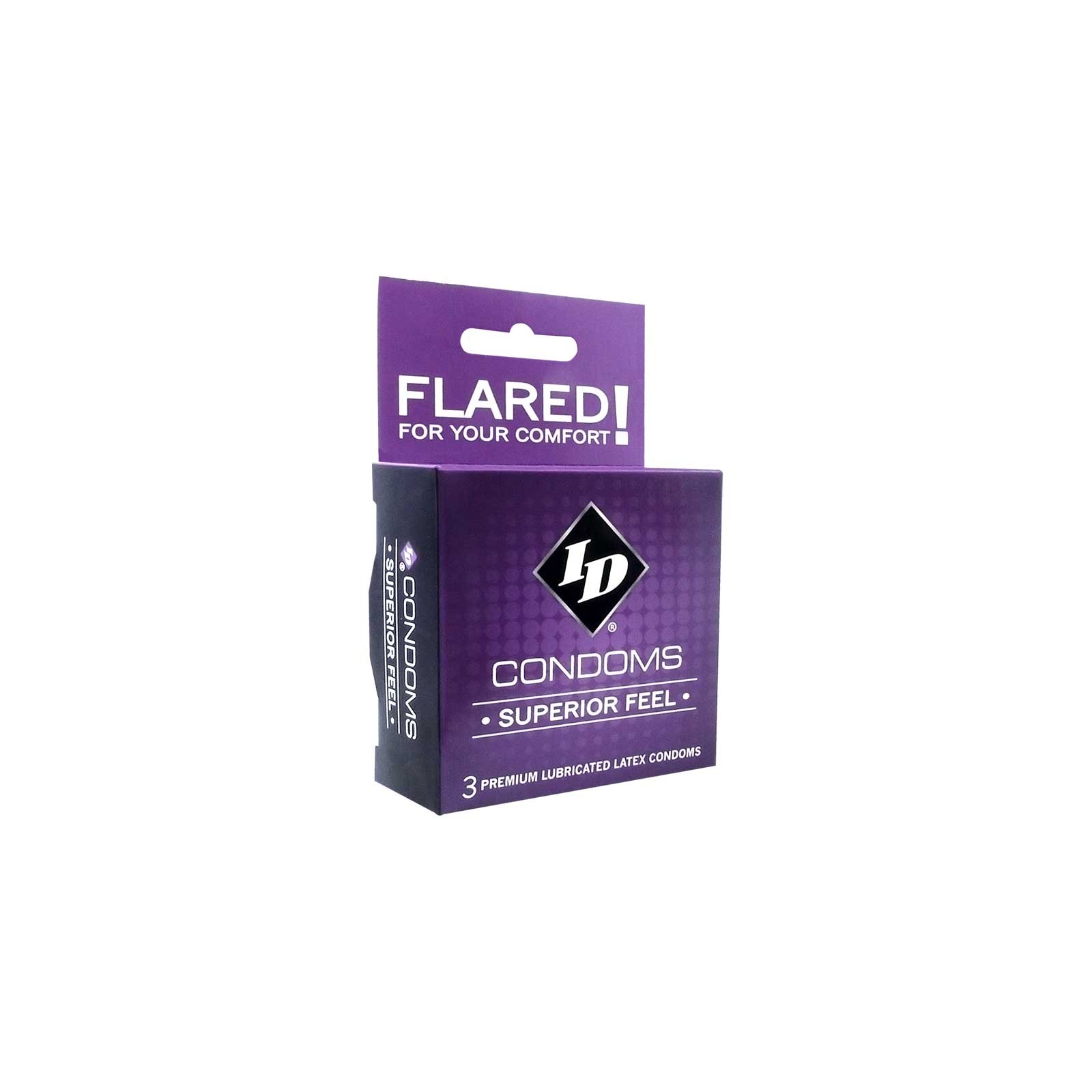 Condones de Látex ID Superior Feel 3 Pack