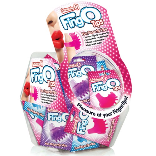 Screaming O FingO Tips Assorted Colors Bowl of 36