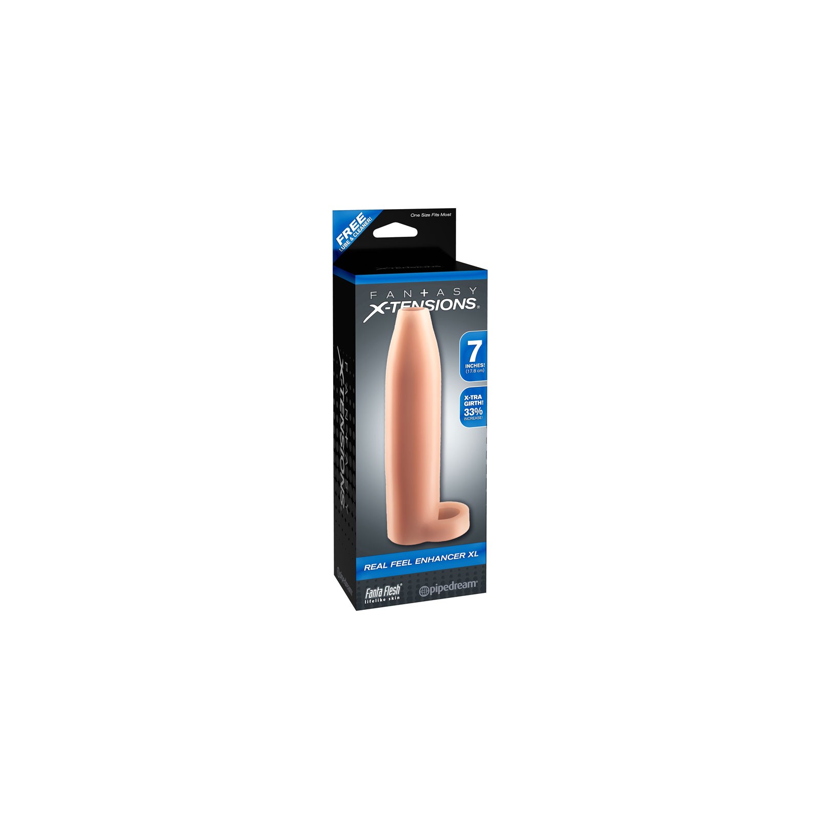 Pipedream Fantasy X-tensions 7 in. Aumento de Sensaciones XL Beige