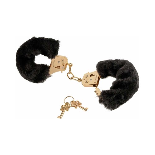 Pipedream Fetish Fantasy Gold Deluxe Furry Cuffs