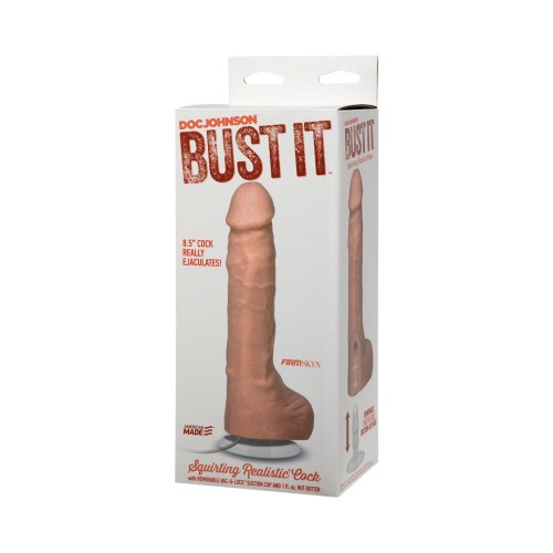 Bust It Squirting Realistic Cock with Nut Butter