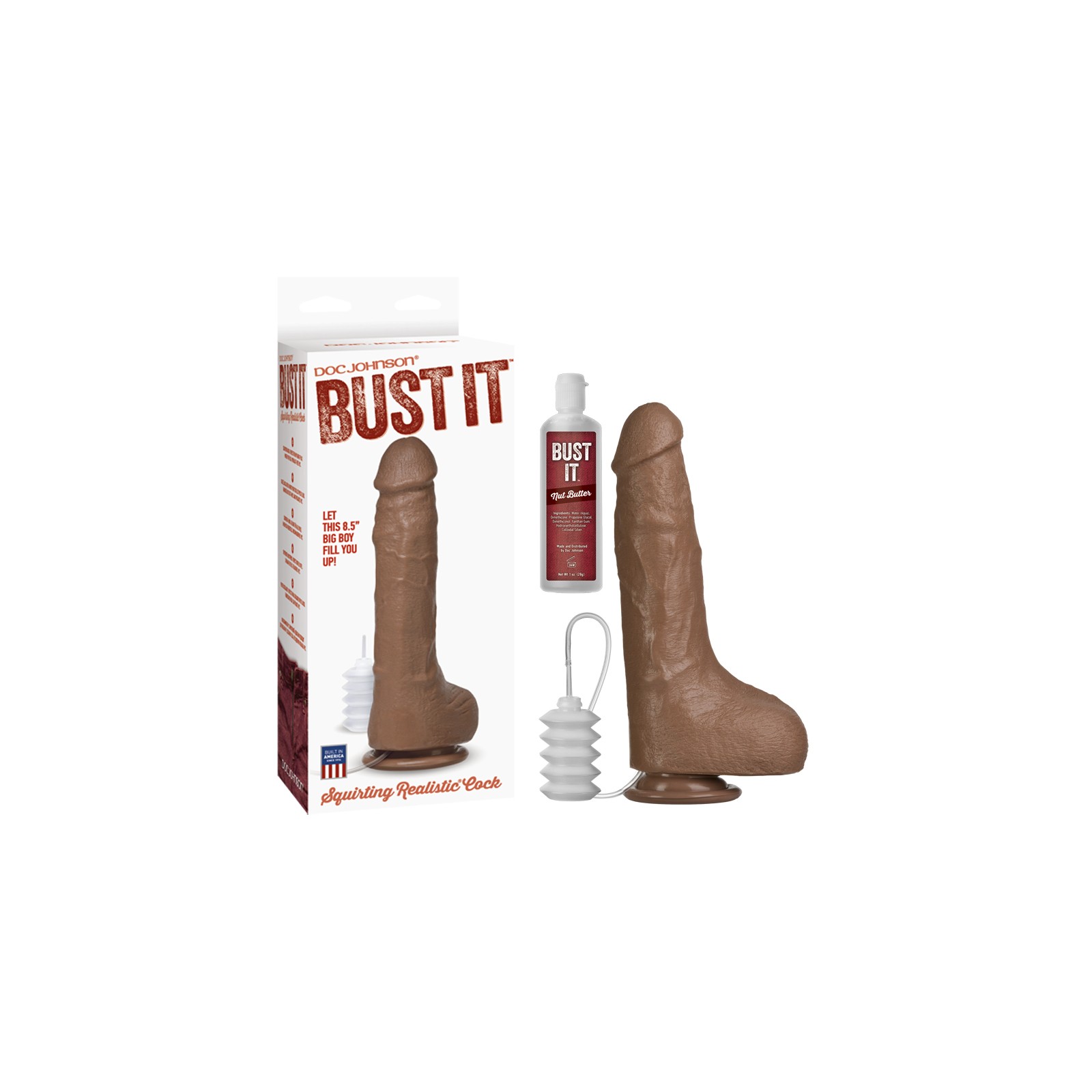 Bust It Realistic Cock with Nut Butter