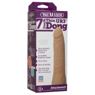 Vac-U-Lock 7-Inch Thin Dong ULTRASKYN Brown