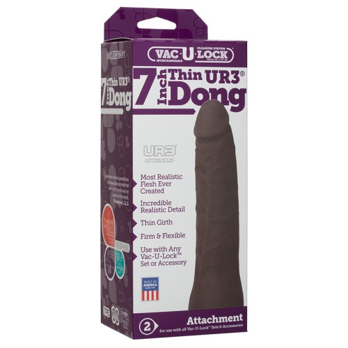 Vac-U-Lock 7-Inch Thin Dong - Lifelike Experience