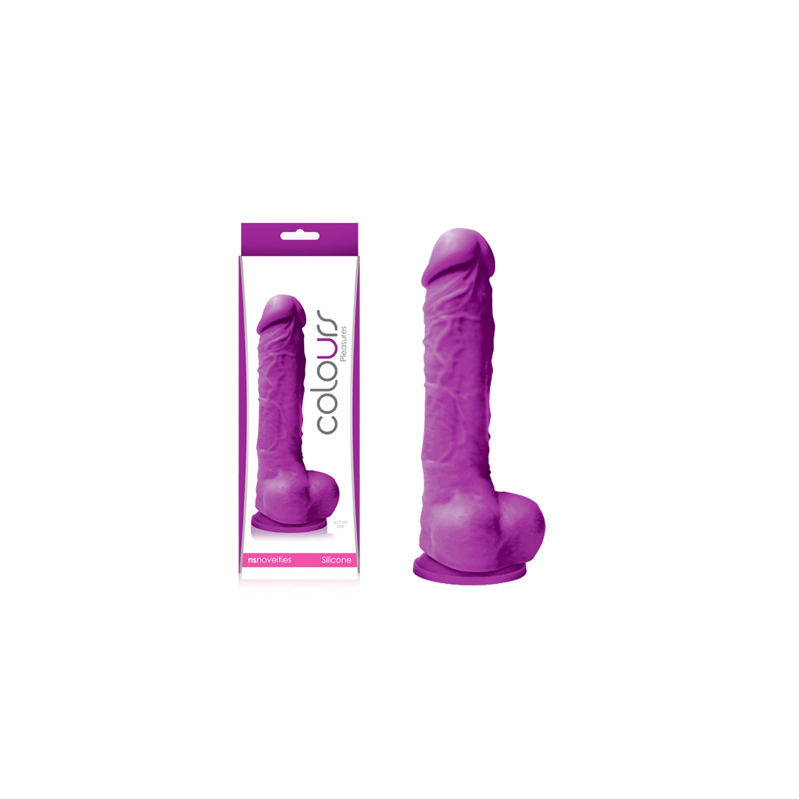 Colours Pleasures Dildo de 5 Pulgadas Púrpura