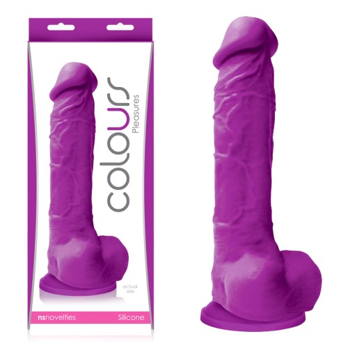 Colours Pleasures 8" Purple Dildo