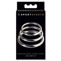 Paquete de 3 Anillos Metálicos Sportsheets Plata