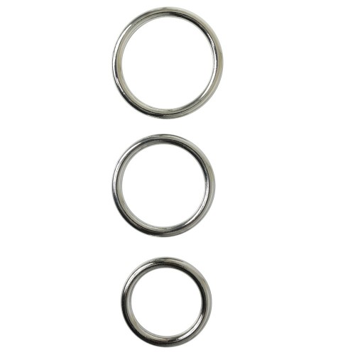 Sportsheets Metal O-Ring 3-Pack Silver