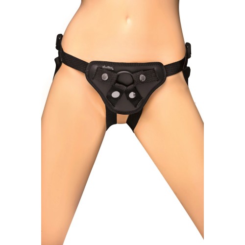 Lux Fetish Adjustable Strap-On Harness Black