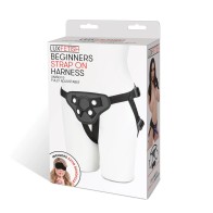 Lux Fetish Adjustable Strap-On Harness Black