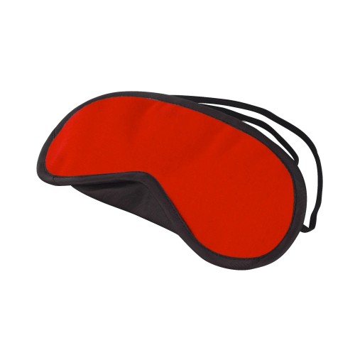 Lux Fetish Peek-A-Boo Love Mask Blindfold Red