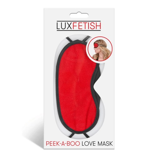 Máscara de Amor Peek-A-Boo Lux Fetish Roja