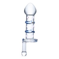 Dildo de Vidrio Rotatorio para Estimulación del Punto G