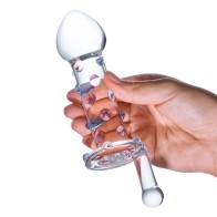 Dildo de Vidrio Rotatorio para Estimulación del Punto G