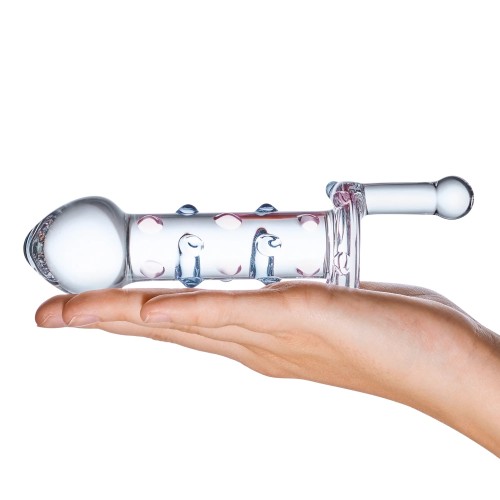 Dildo de Vidrio Rotatorio para Estimulación del Punto G