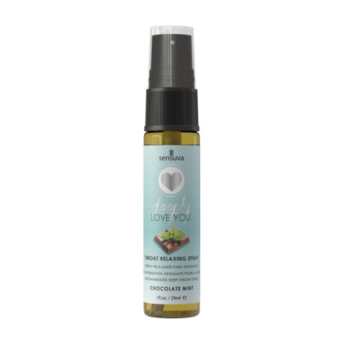 Sensuva Deeply Love You Throat Relaxing Spray Chocolate Mint 1 oz.