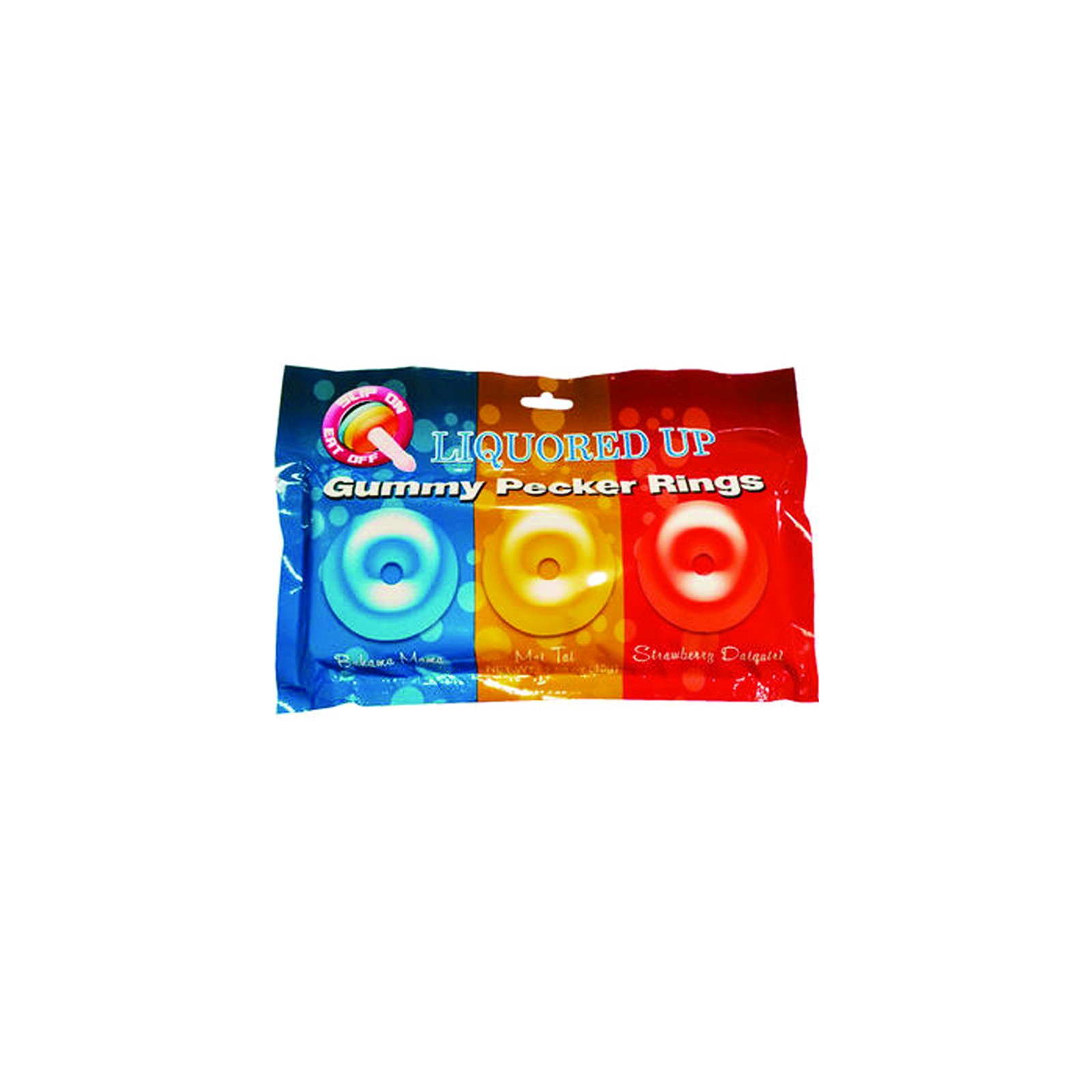 Anillos Gummy Liquored Up Pecker-3pk