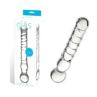 Dildo de Cristal Transparente Joystick de 8 Pulgadas